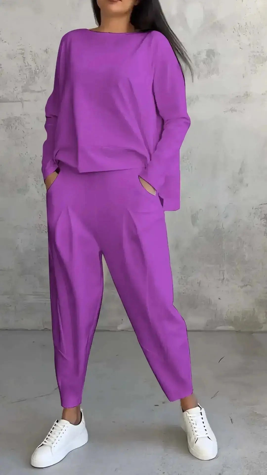 Long Sleeve Tracksuit Set – Women's Casual Loose Two Piece Outfit JuChachaShop