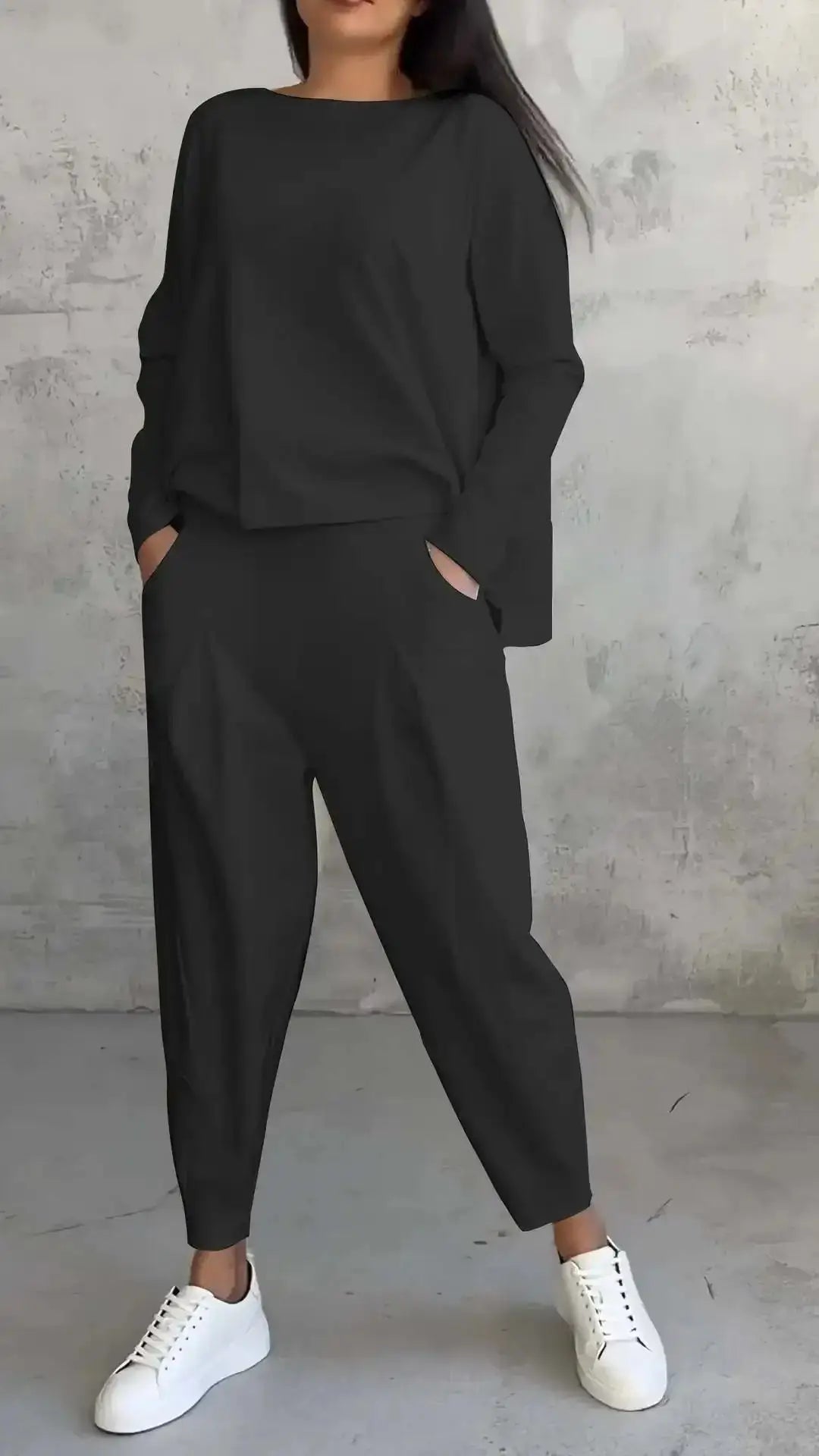Long Sleeve Tracksuit Set – Women's Casual Loose Two Piece Outfit JuChachaShop