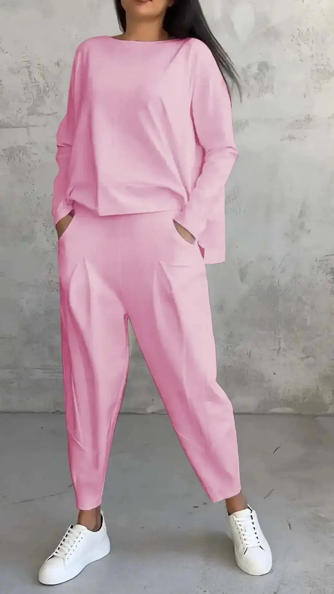 Long Sleeve Tracksuit Set – Women's Casual Loose Two Piece Outfit JuChachaShop