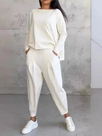 Long Sleeve Tracksuit Set – Women's Casual Loose Two Piece Outfit JuChachaShop