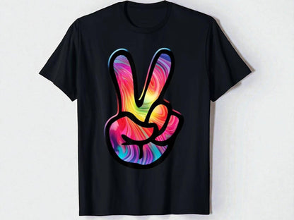 Love & Peace Graphic Tee | Unisex Hippie Art Shirt