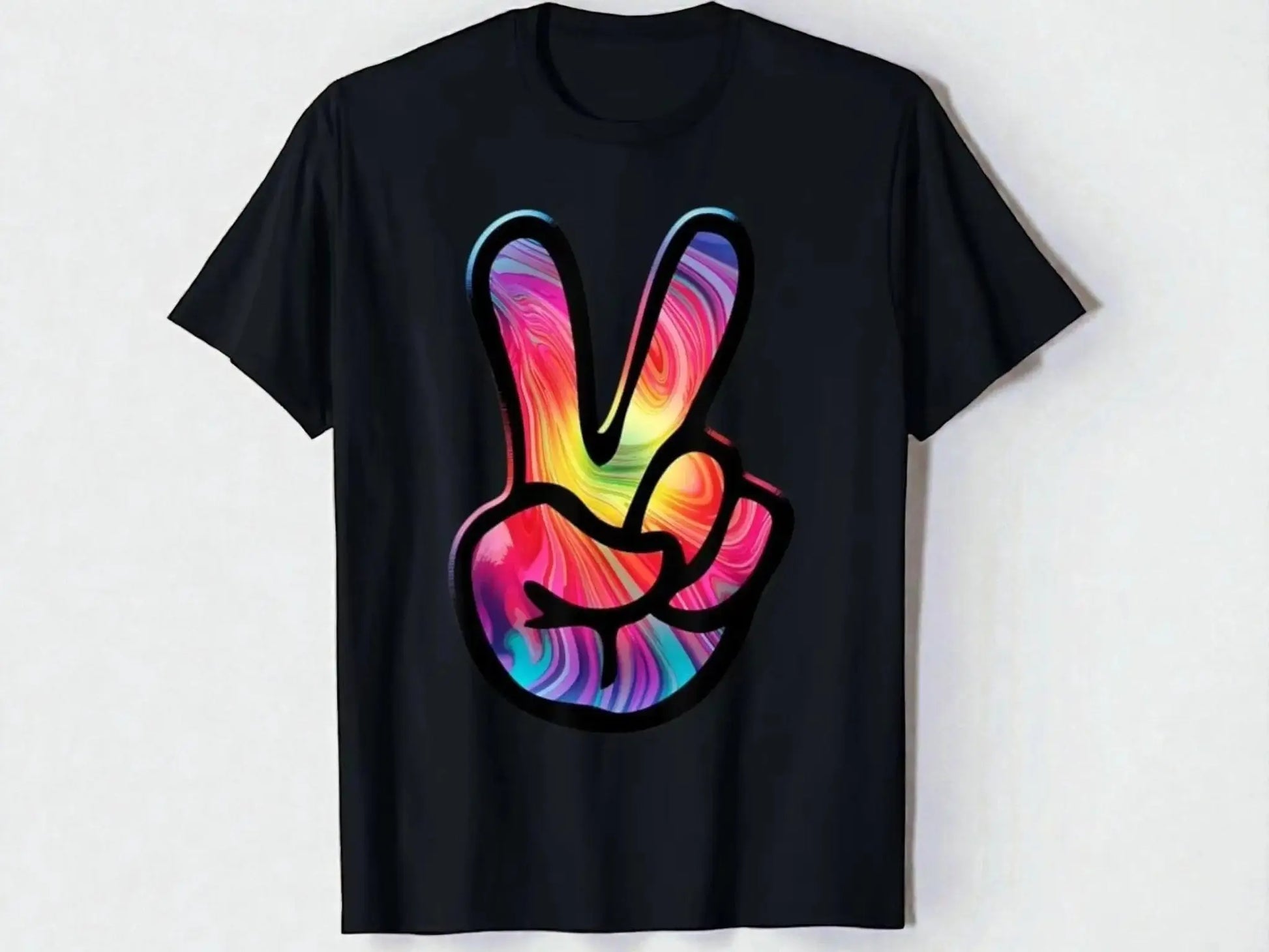 Love & Peace Graphic Tee | Unisex Hippie Art Shirt JuChachaShop