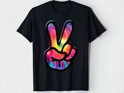 Love & Peace Graphic Tee | Unisex Hippie Art Shirt JuChachaShop