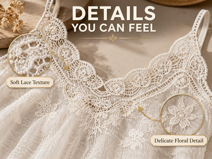 Luxury Lace Trim Cami Top – Silk-Touch V-Neck Summer Tank
