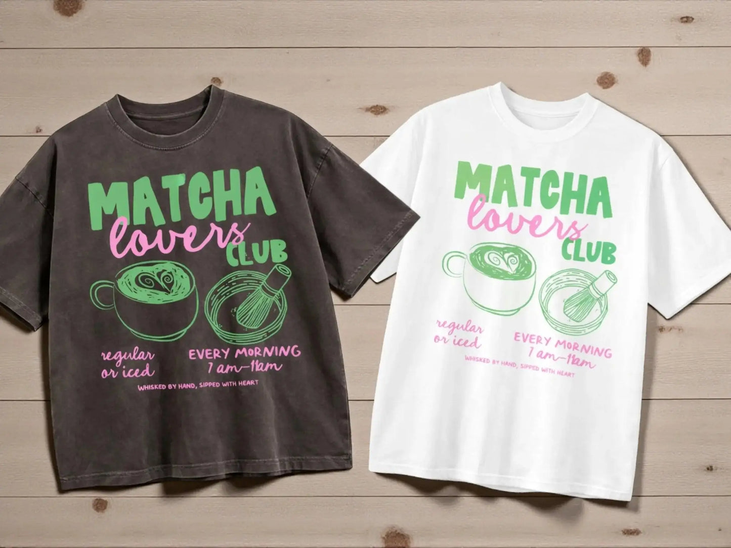 Matcha Graphic Tee | Oversized Cotton Casual Shirt for Matcha Lovers JuChachaShop