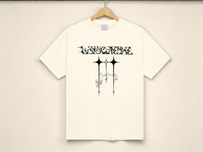 Oversized Gothic Line Art T Shirt | Streetwear, Grunge Tee
