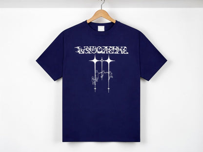 Oversized Gothic Line Art T Shirt | Streetwear, Grunge Tee