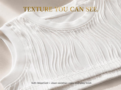 Elevate Your Style with Our Sleeveless Rib Knit Crop Top