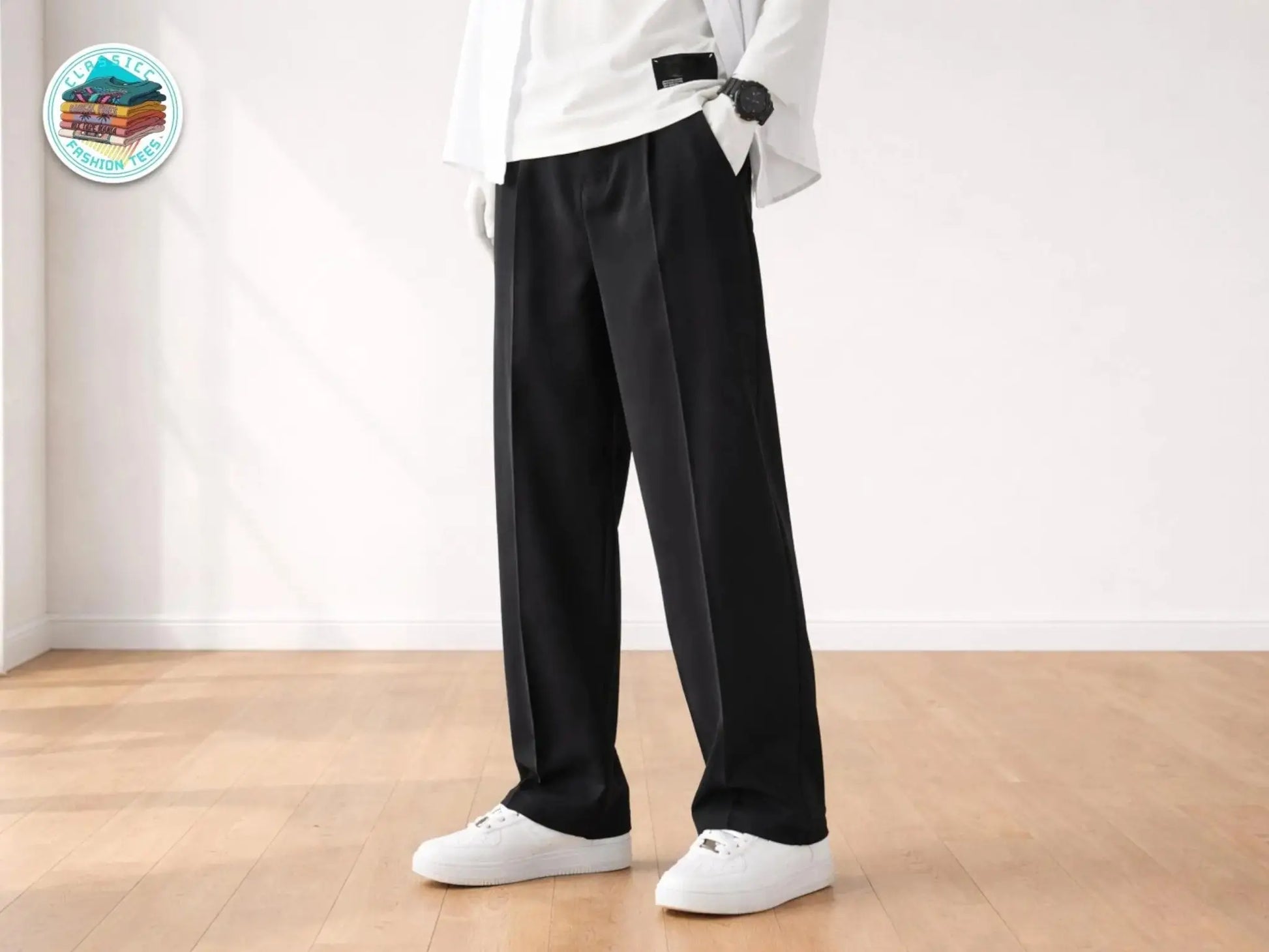 Unisex Wide Leg Streetwear Pants – Relaxed Fit Drawstring Trousers JuChachaShop