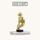 Abstract Thinker Statue | Modern Face Sculpture | Home Office Decor Julieta