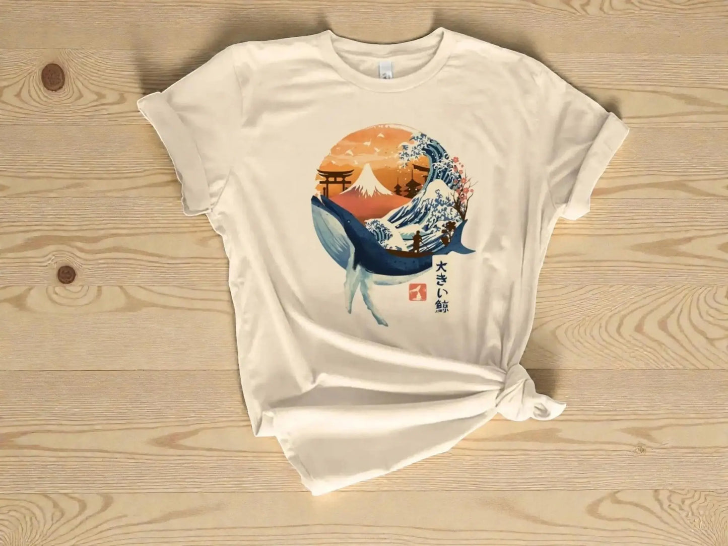 Whale Graphic Tee | Ocean Animal Illustration, Soft Fabric Shirt JuChachaShop