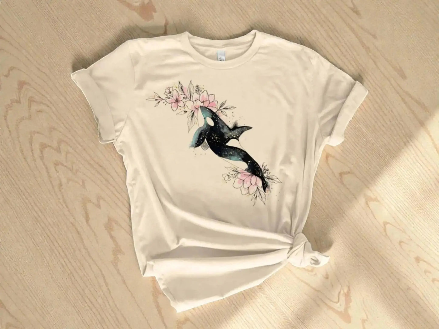 Whale Graphic Tee | Ocean Animal Illustration, Soft Fabric Shirt JuChachaShop