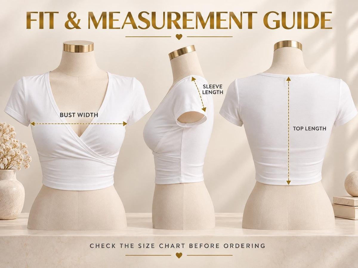 White Wrap Crop Top, V-Neck Short Sleeve, Feminine Summer Shirt