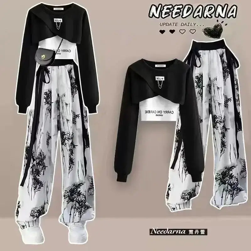 Wide Leg Pants Set – Women's 3 Piece Casual Outfit JuChachaShop