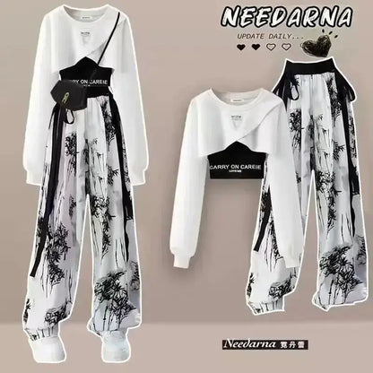 Wide Leg Pants Set – Women's 3 Piece Casual Outfit JuChachaShop