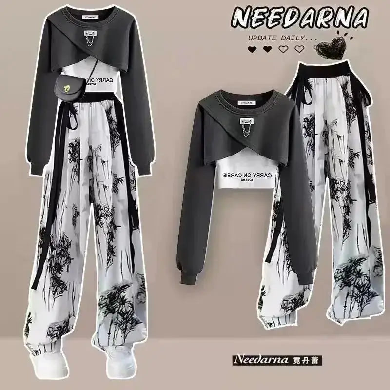 Wide Leg Pants Set – Women's 3 Piece Casual Outfit JuChachaShop