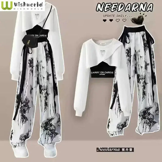 Wide Leg Pants Set – Women's 3 Piece Casual Outfit JuChachaShop
