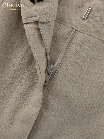 Women Linen Shorts Set – Sleeveless Tank Top & High Waist Shorts JuChachaShop